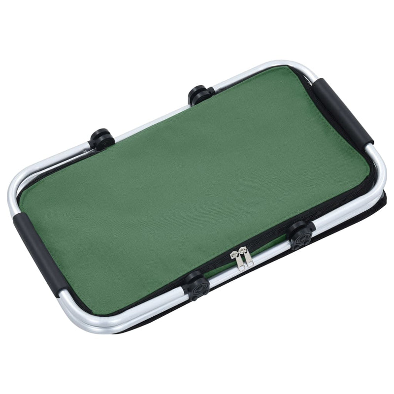 Dealsmate  Foldable Cool Bag Green 46x27x23 cm Aluminium
