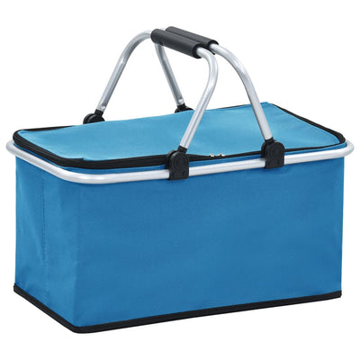 Dealsmate  Foldable Cool Bag Blue 46x27x23 cm Aluminium