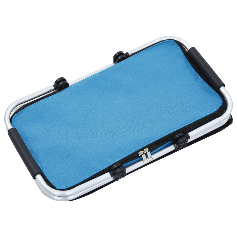 Dealsmate  Foldable Cool Bag Blue 46x27x23 cm Aluminium