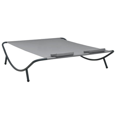 Dealsmate  Outdoor Lounge Bed Fabric Anthracite