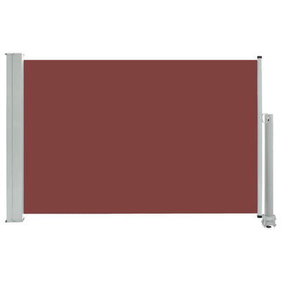 Dealsmate  Patio Retractable Side Awning 60x300 cm Brown