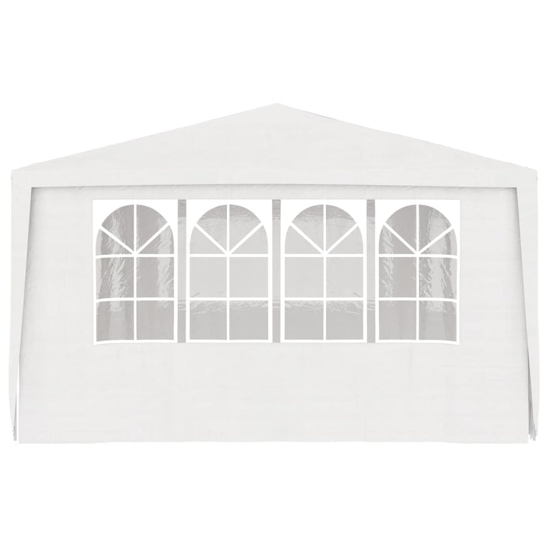 Dealsmate  Professional Party Tent with Side Walls 4x6 m White 90 g/m²