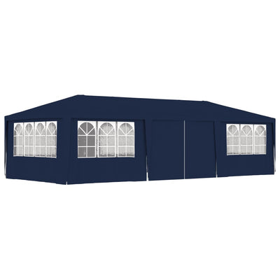 Dealsmate  Professional Party Tent with Side Walls 4x9 m Blue 90 g/m²