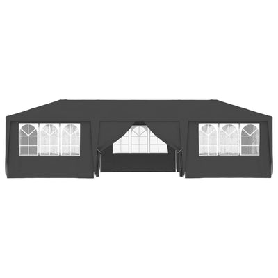 Dealsmate  Professional Party Tent with Side Walls 4x9 m Anthracite 90 g/m²