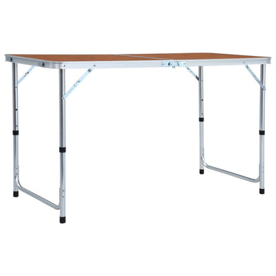 Dealsmate  Foldable Camping Table Aluminium 120x60 cm