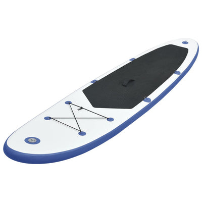 Dealsmate  Stand Up Paddle Board Set SUP Surfboard Inflatable Blue and White