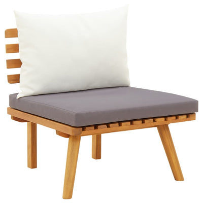 Dealsmate  Garden Chair with Cushions Solid Acacia Wood