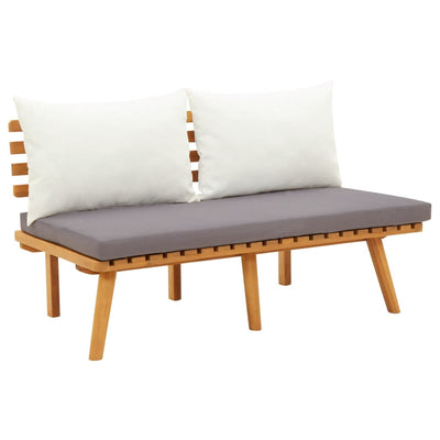 Dealsmate  Garden Bench with Cushions 115 cm Solid Acacia Wood