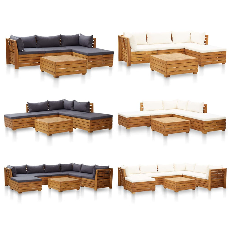Dealsmate  Sectional Table 1 pc Solid Acacia Wood
