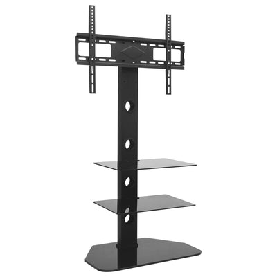 Dealsmate  Swivel TV Floor Stand Mount VESA 600x400 mm with 2 Shelves