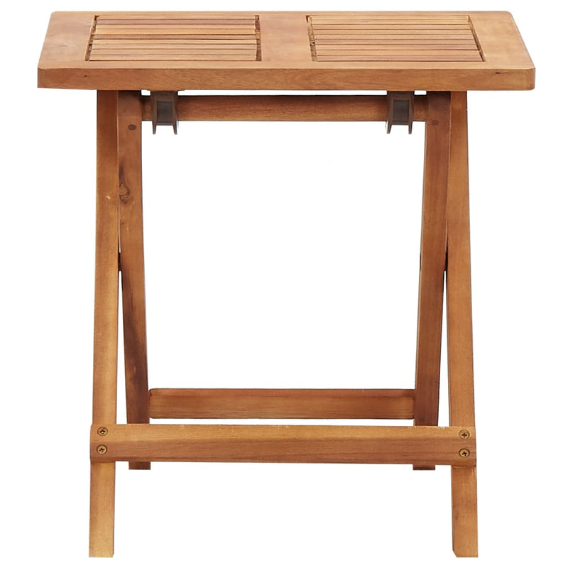 Dealsmate  Folding Garden Coffee Table 40x40x40 cm Solid Acacia Wood