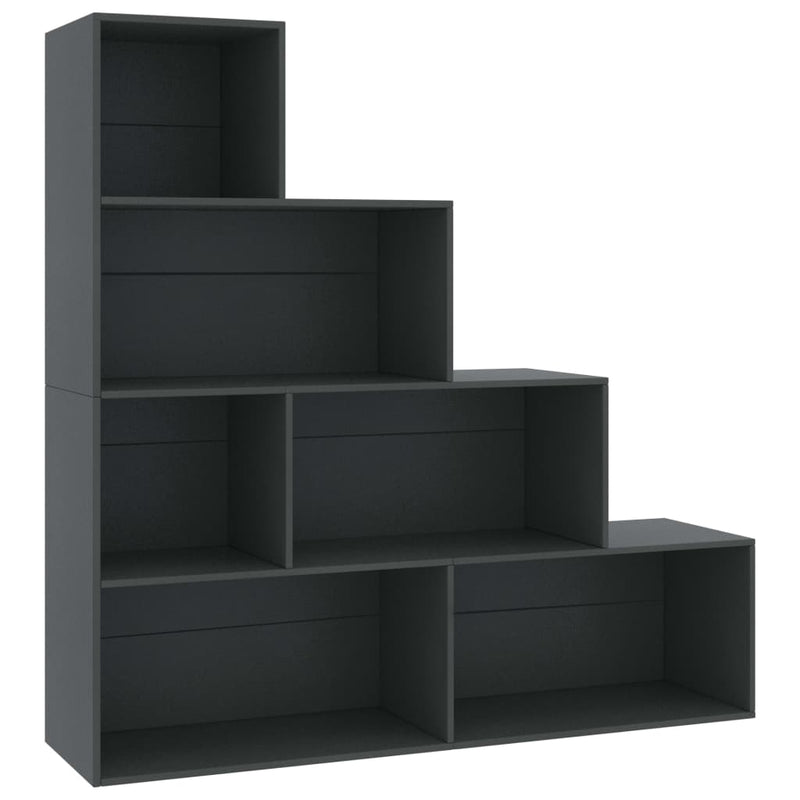 Dealsmate  Book Cabinet/Room Divider Grey 155x24x160 cm Engineered Wood