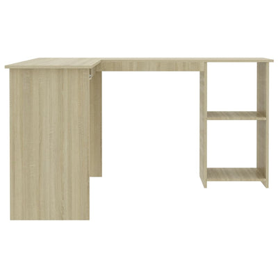 Dealsmate  L-Shaped Corner Desk Sonoma Oak 120x140x75 cm Engineered Wood