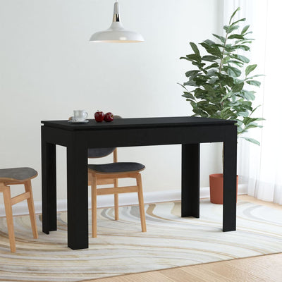 Dealsmate  Dining Table Black 120x60x76 cm Chipboard