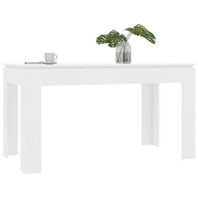 Dealsmate  Dining Table White 140x70x76 cm Chipboard