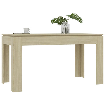 Dealsmate  Dining Table Sonoma Oak 140x70x76 cm Chipboard
