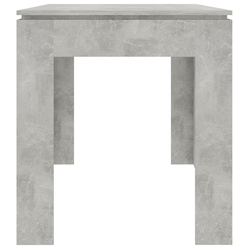 Dealsmate  Dining Table Concrete Grey 140x70x76 cm Chipboard