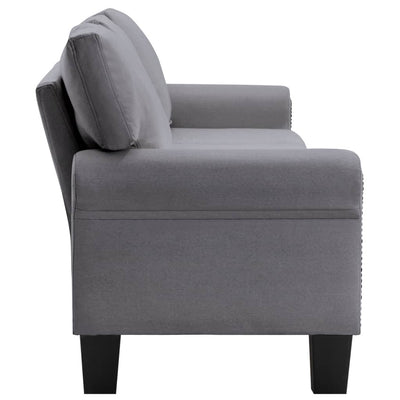 Dealsmate  4-Seater Sofa Light Grey Fabric
