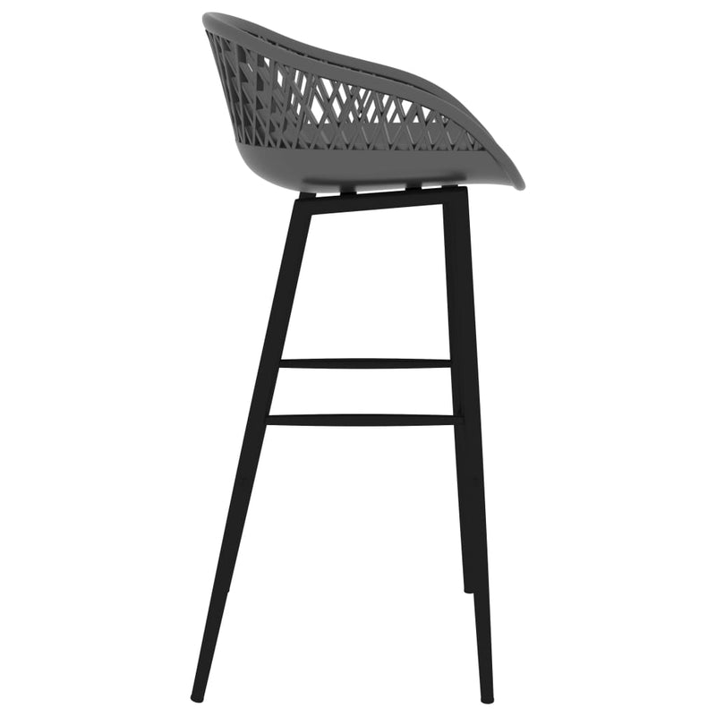 Dealsmate  Bar Chairs 4 pcs Grey