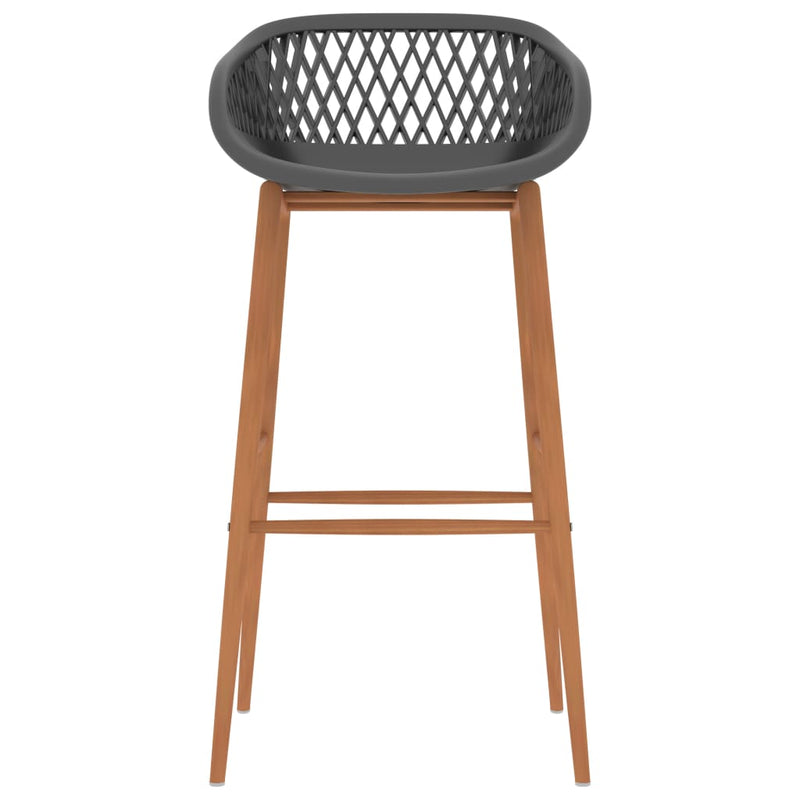 Dealsmate  Bar Chairs 4 pcs Grey