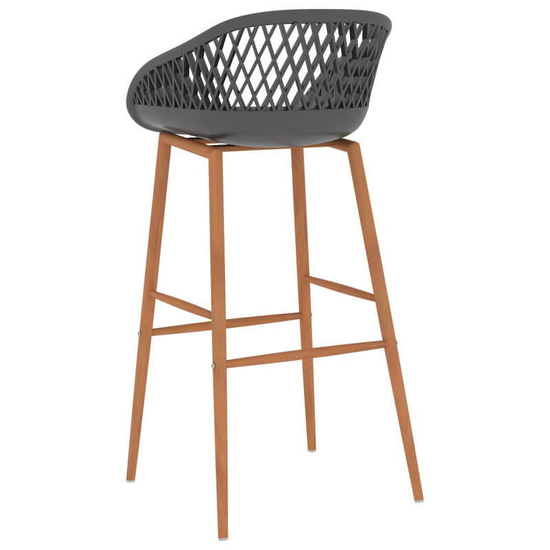 Dealsmate  Bar Chairs 4 pcs Grey