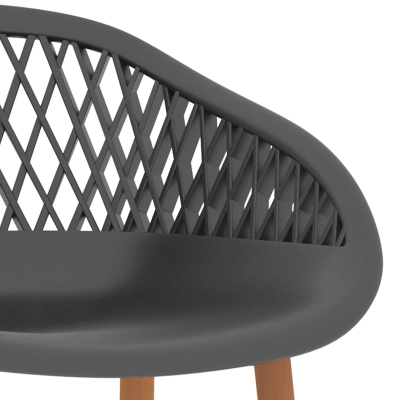 Dealsmate  Bar Chairs 4 pcs Grey