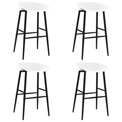 Dealsmate  Bar Chairs 4 pcs White