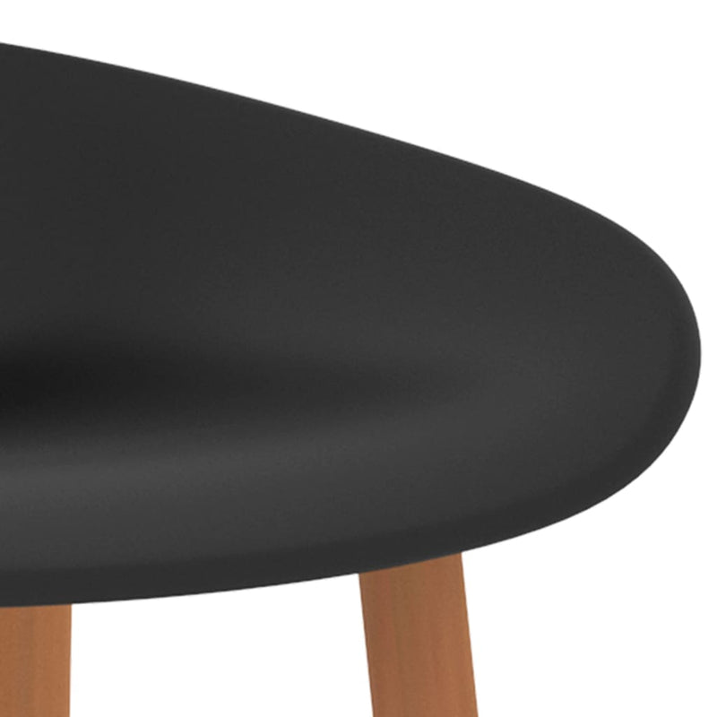 Dealsmate  Bar Chairs 4 pcs Black