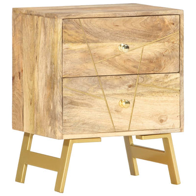Dealsmate  Bedside Cabinet 40x30x50 cm Solid Mango Wood