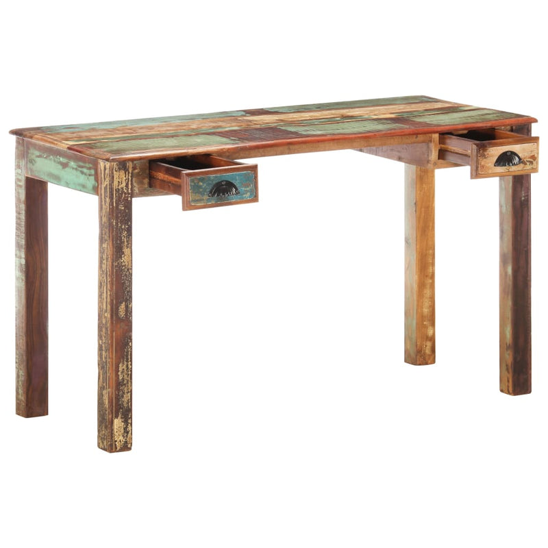 Dealsmate  Desk 130x55x76 cm Solid Reclaimed Wood