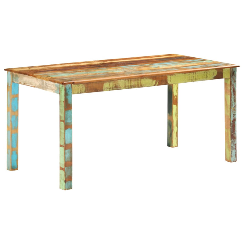 Dealsmate  Dining Table Solid Reclaimed Wood 160x80x76 cm