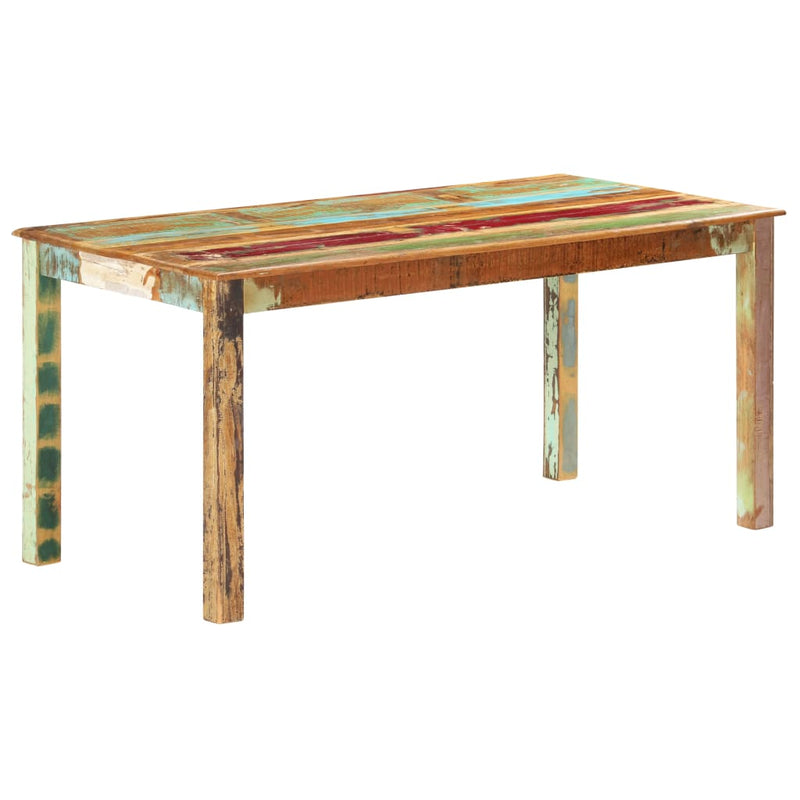 Dealsmate  Dining Table Solid Reclaimed Wood 160x80x76 cm