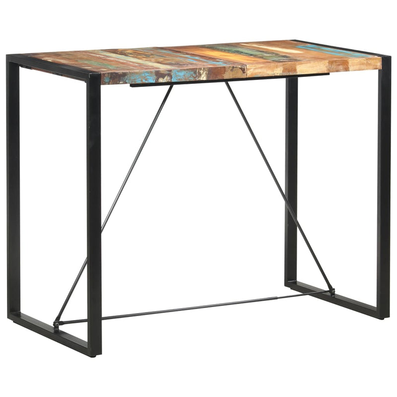 Dealsmate  Bar Table 140x70x110 cm Solid Reclaimed Wood