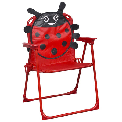 Dealsmate  Kids' Garden Chairs 2 pcs Red Fabric