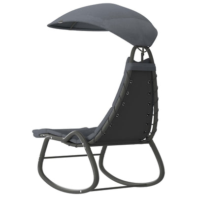 Dealsmate  Garden Swing Chair Grey 160x80x195 cm Fabric