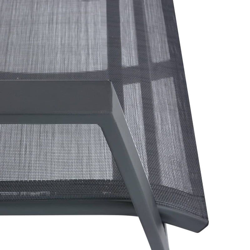 Dealsmate  Garden Rocking Chairs 2 pcs Textilene Dark Grey