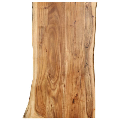 Dealsmate  Table Top Solid Acacia Wood 100x(50-60)x2.5 cm