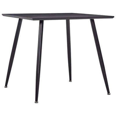 Dealsmate  Dining Table Black 80.5x80.5x73 cm MDF