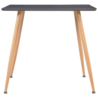 Dealsmate  Dining Table Grey and Oak 80.5x80.5x73 cm MDF