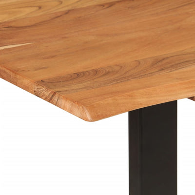 Dealsmate  Dining Table 154x80x76 cm Solid Acacia Wood