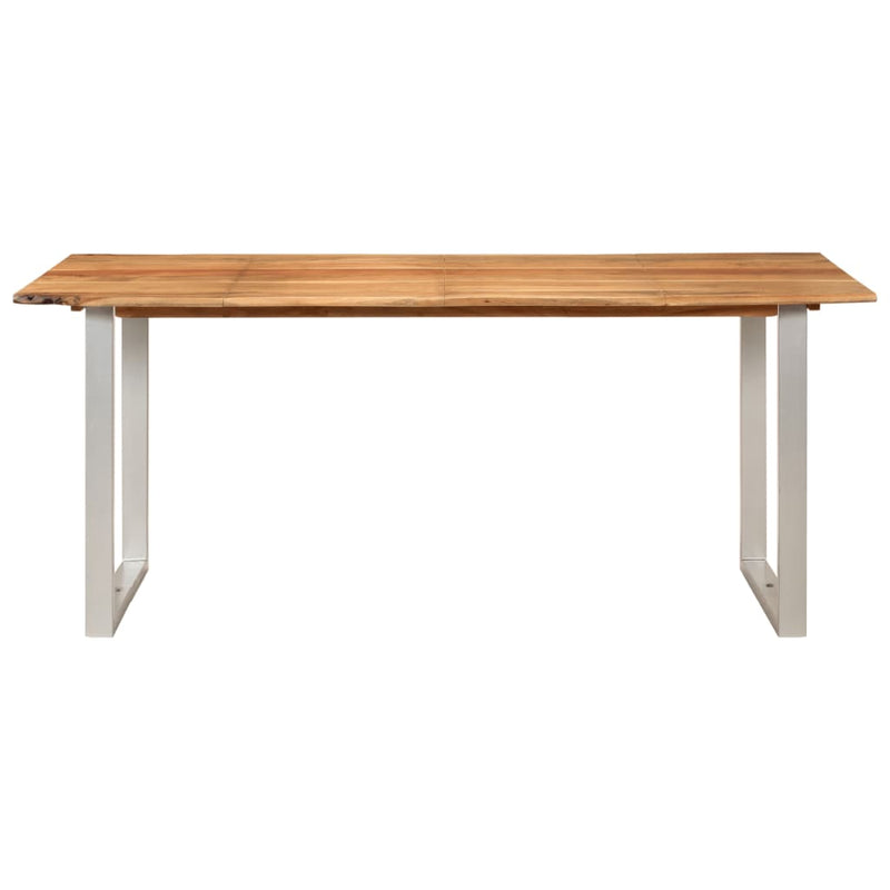 Dealsmate  Dining Table 180x90x76 cm Solid Acacia Wood