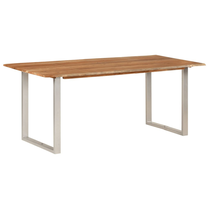 Dealsmate  Dining Table 180x90x76 cm Solid Acacia Wood