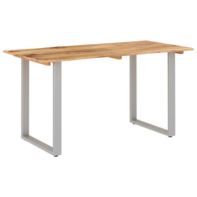 Dealsmate  Dining Table 140x70x76 cm Solid Acacia Wood