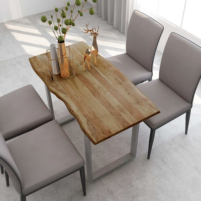 Dealsmate  Dining Table 118x58x76 cm Solid Acacia Wood