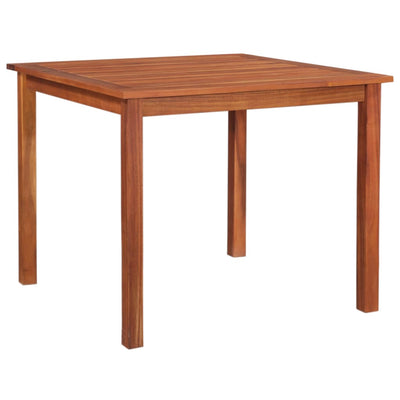 Dealsmate  Garden Table 85x85x74 cm Solid Acacia Wood