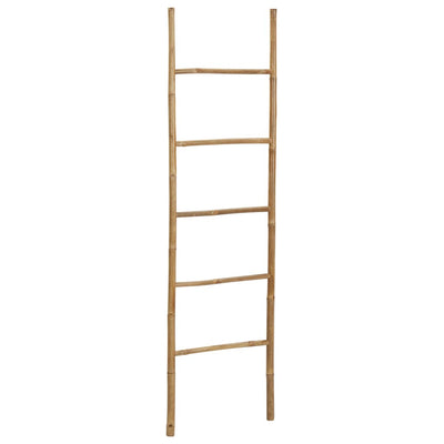 Dealsmate  Towel Ladder with 5 Rungs 170 cm Bamboo
