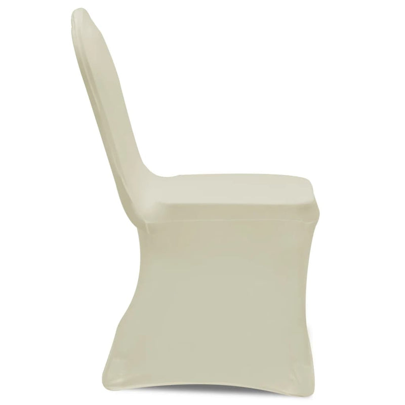 Dealsmate  Chair Cover Stretch Cream 12 pcs