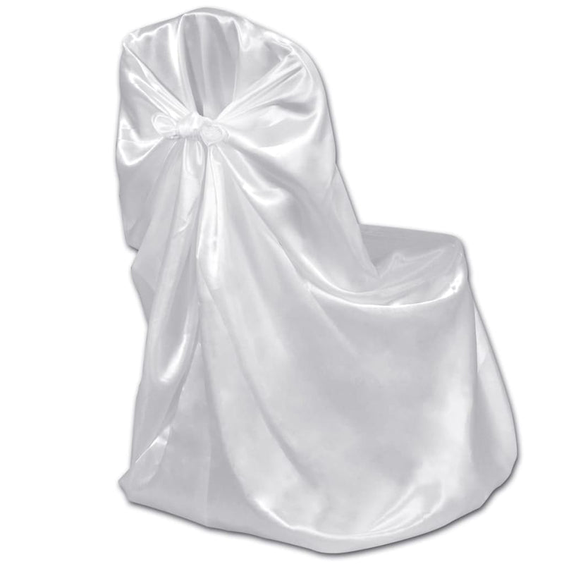Dealsmate  Chair Cover for Wedding Banquet 12 pcs White