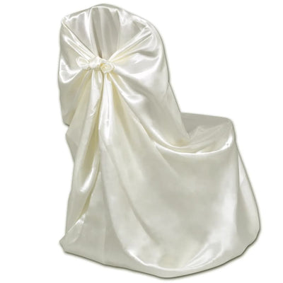Dealsmate  Chair Cover for Wedding Banquet 12 pcs Cream
