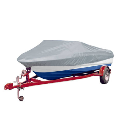 Dealsmate  Boat Covers 2 pcs Grey Length 427-488 cm Width 229 cm